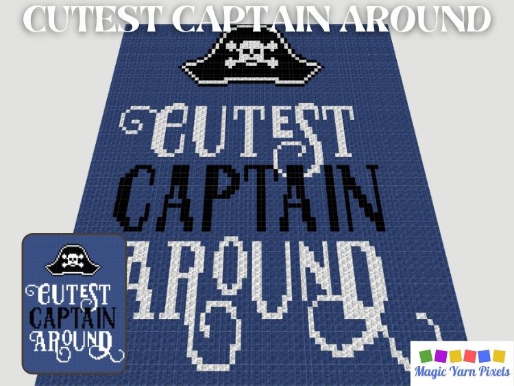 BLOG PREVIEW POSTER - Cutest Captain Around by Magic Yarn Pixels