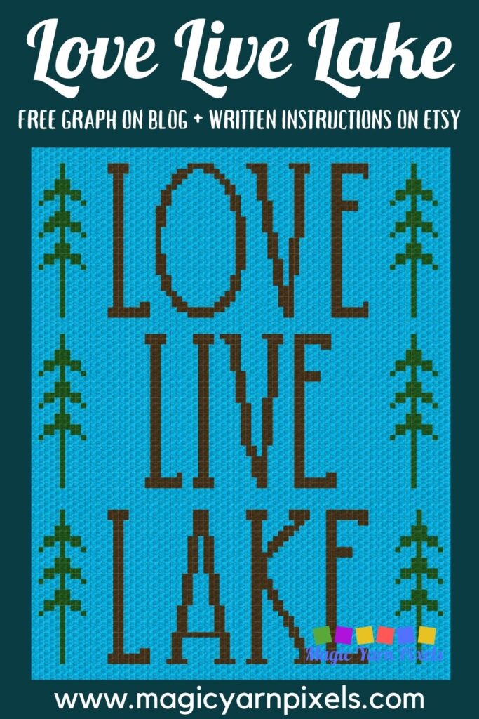MAIN BLOG PIN - Love Live Lake | Magic Yarn Pixels