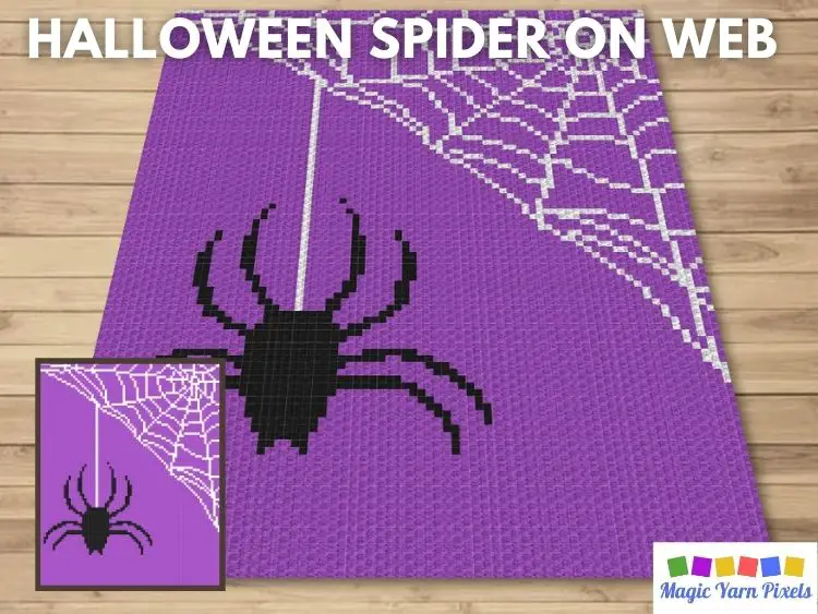 BLOG PREVIEW POSTER - Halloween Spider On Web