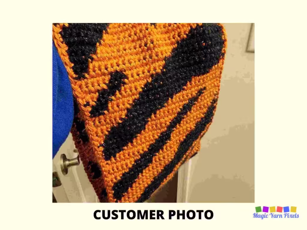 SHOP PHOTO 1 - Tiger Print - Magic Yarn Pixels