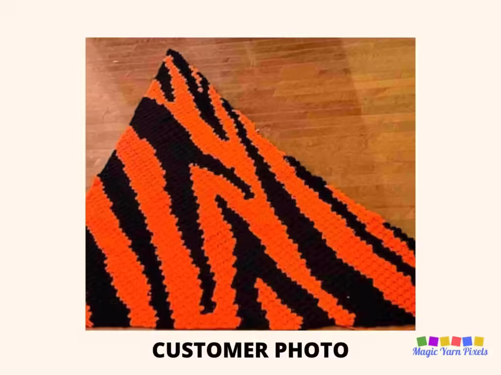 SHOP PHOTO 2 - Tiger Print - Magic Yarn Pixels