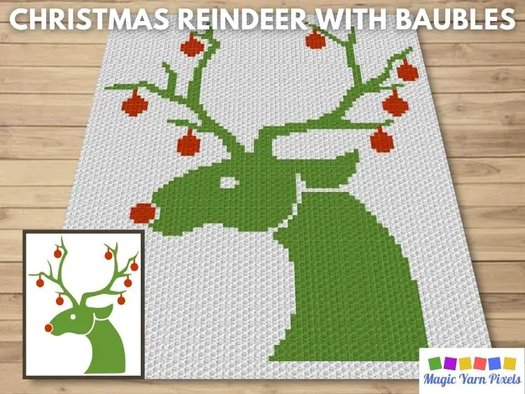 BLOG PREVIEW POSTER - Christmas Reindeer With Baubles