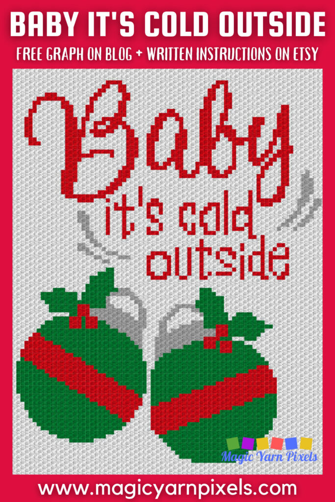 MAIN BLOG PIN - Baby It's Cold Outside Magic Yarn Pixels