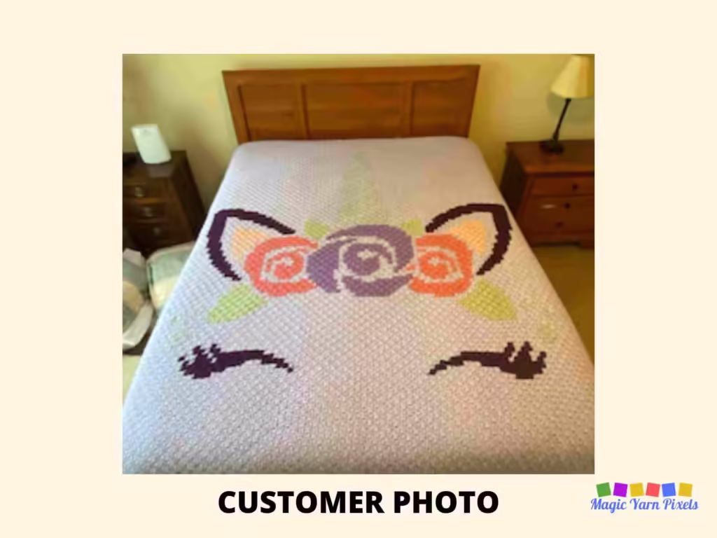 SHOP PHOTO 1 - Unicorn Princess - Magic Yarn Pixels