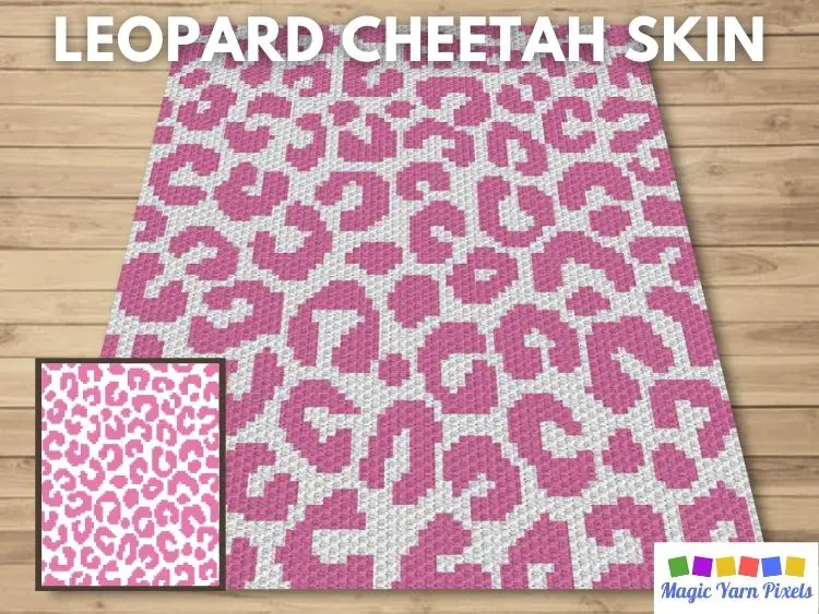 BLOG PREVIEW POSTER - Leopard Cheetah Skin Magic Yarn Pixels