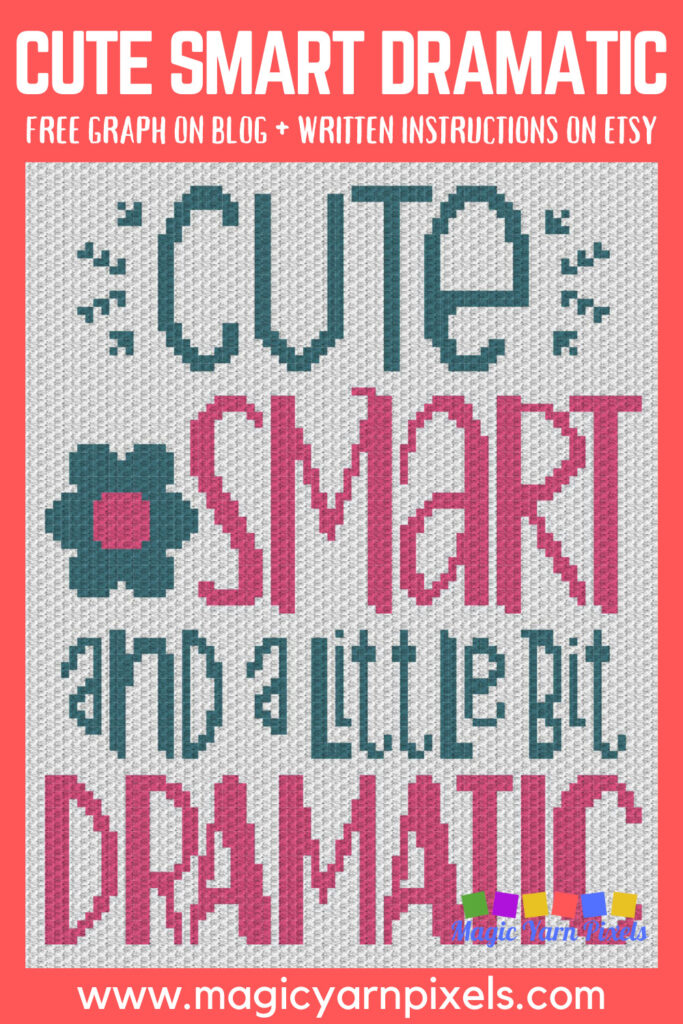 MAIN BLOG PIN - Cute Smart Dramatic | Magic Yarn Pixels