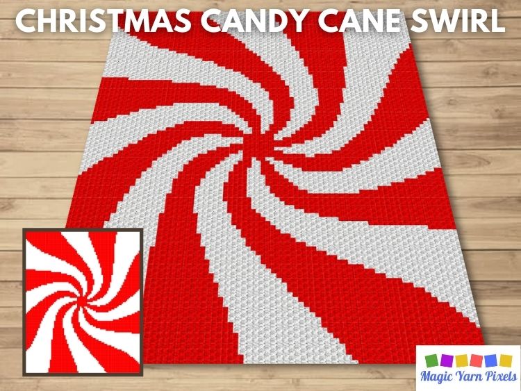 BLOG PREVIEW POSTER - Christmas Candy Cane Swirl
