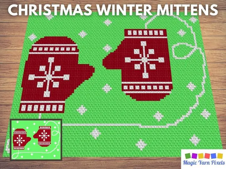 BLOG PREVIEW POSTER - Christmas Winter Mittens