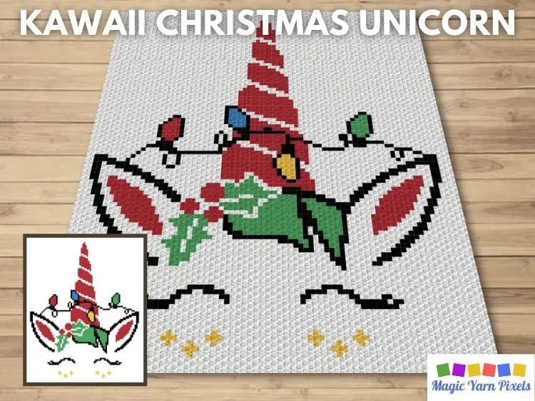 BLOG PREVIEW POSTER - Kawaii Christmas Unicorn