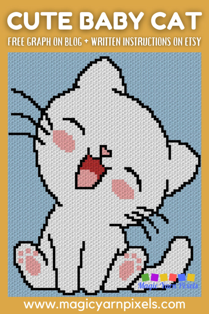 MAIN BLOG PIN - Cute Baby Cat Magic | Yarn Pixels