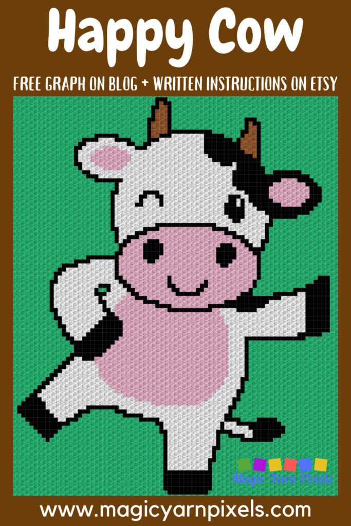 MAIN BLOG PIN - Happy Cow Magic Yarn Pixels