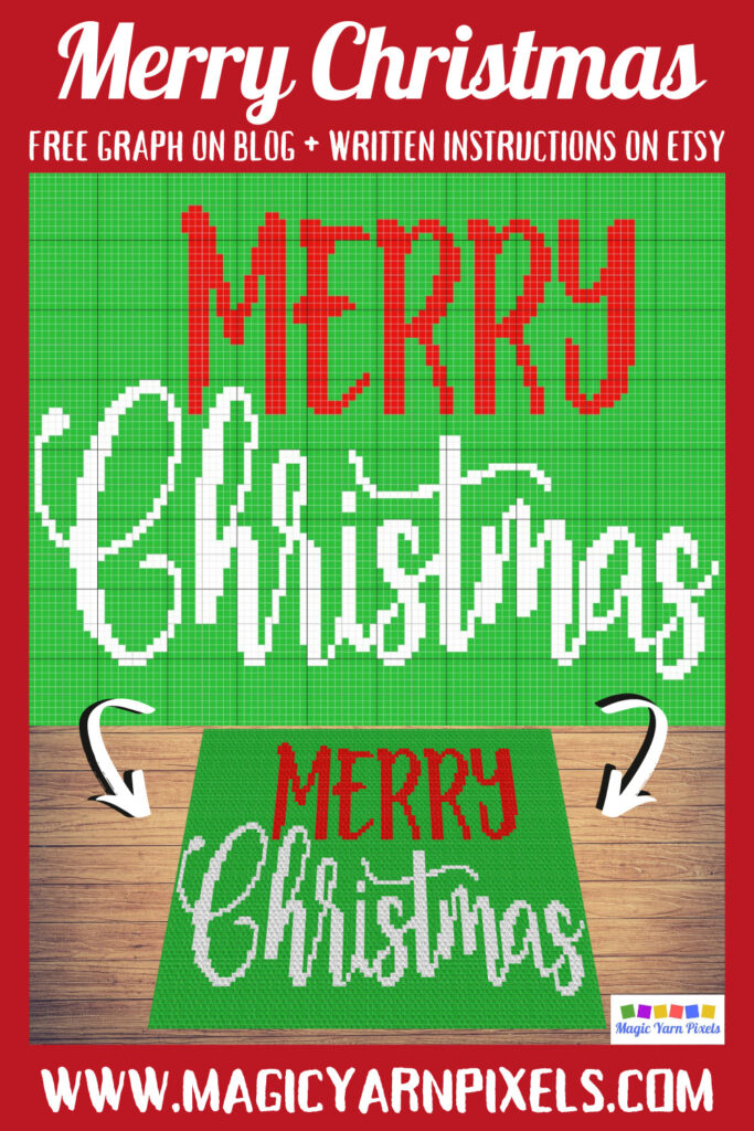 MAIN BLOG PIN - Merry Christmas | Magic Yarn Pixels