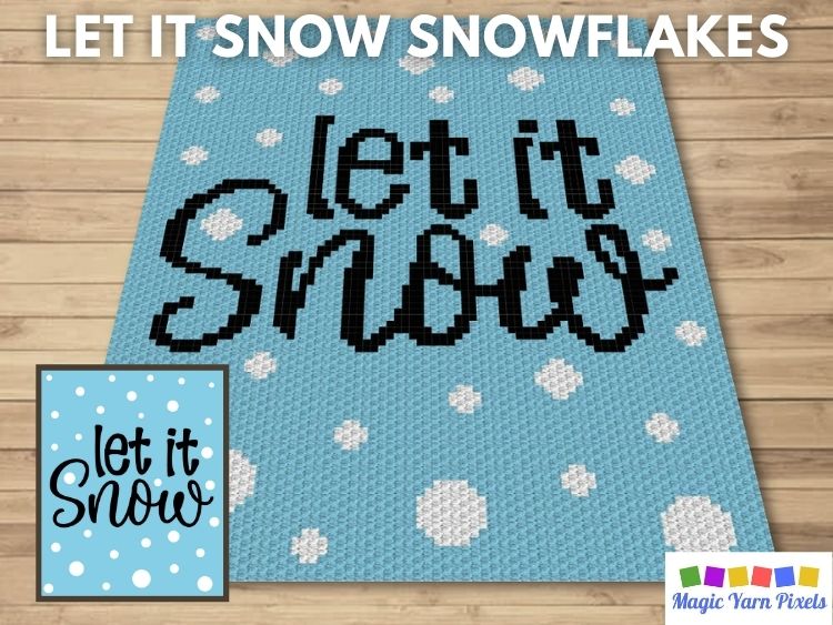 BLOG PREVIEW POSTER - Let It Snow Snowflakes