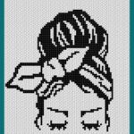 MAIN BLOG PIN - Messy Bun Girl Magic Yarn Pixels