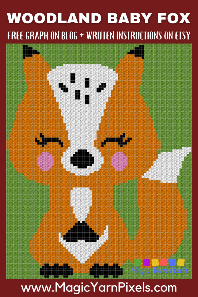 MAIN BLOG PIN - Woodland Baby Fox Magic Yarn Pixels
