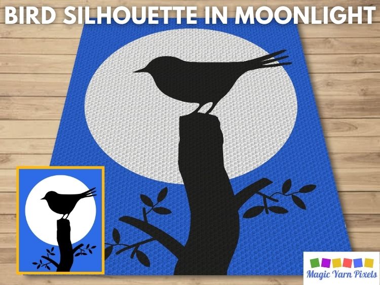 BLOG PREVIEW POSTER - Bird Silhouette In Moonlight