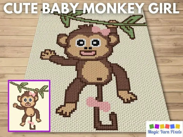 BLOG PREVIEW POSTER - Cute Baby Monkey Girl