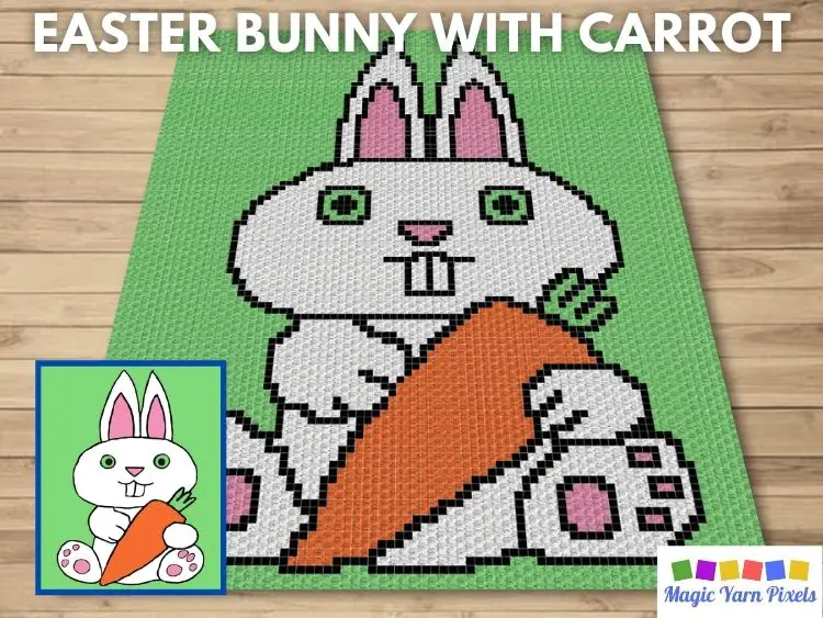 BLOG PREVIEW POSTER - Easter Bunny With Carrot