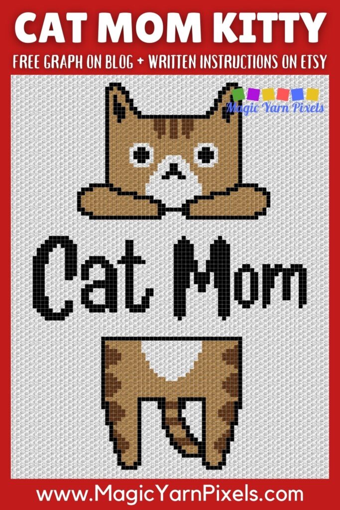 MAIN BLOG PIN - Cat Mom Kitty Magic Yarn Pixels