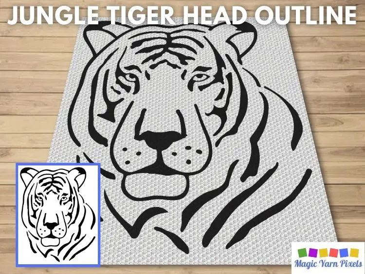 BLOG PREVIEW POSTER - Jungle Tiger Head Outline