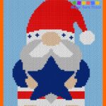 MAIN BLOG PIN - Patriotic Gnome Star Magic Yarn Pixels