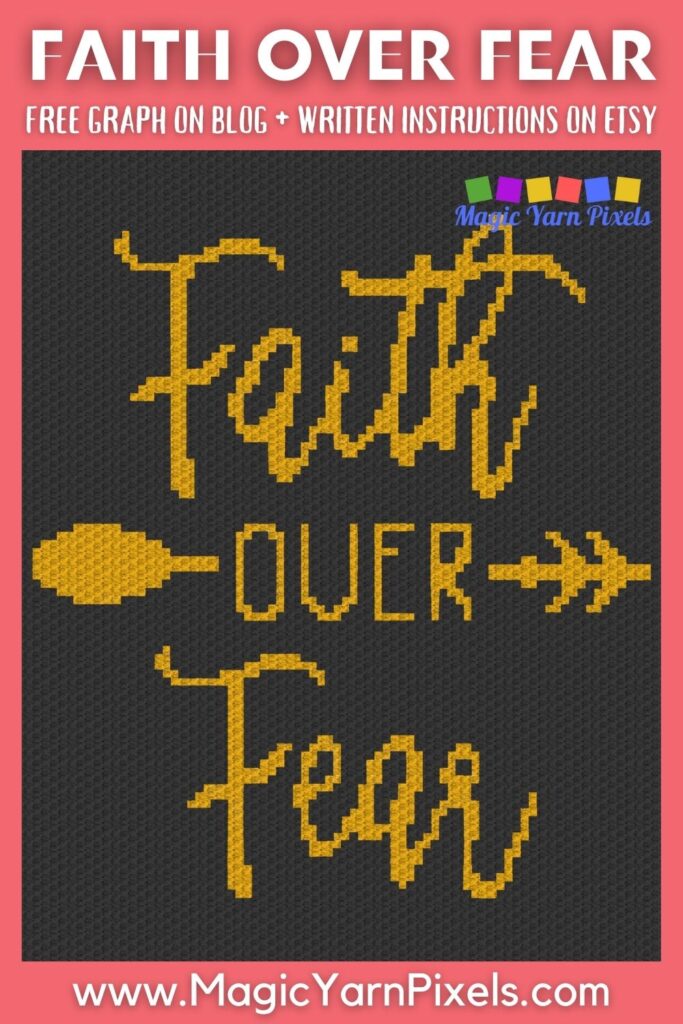 MAIN BLOG PIN - Faith Over Fear Magic Yarn Pixels