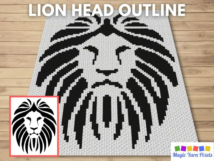 BLOG PREVIEW POSTER - Lion Head Outline