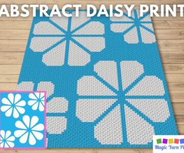 BLOG PREVIEW POSTER - ABSTRACT DAISY PRINT