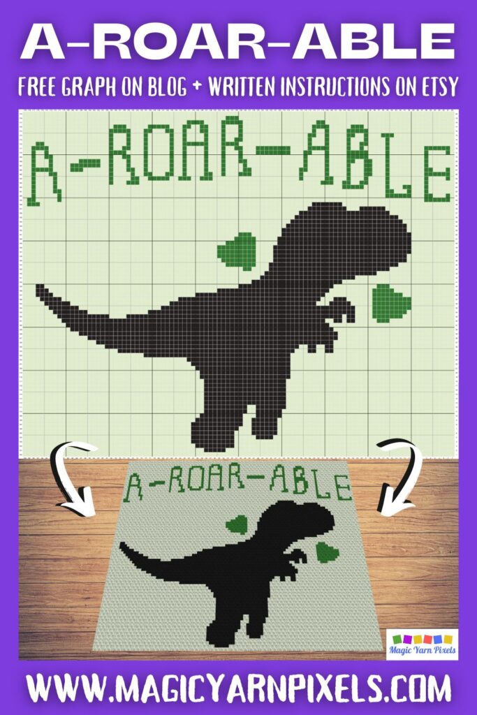 MAIN BLOG PIN - A-Roar-Able Magic Yarn Pixels