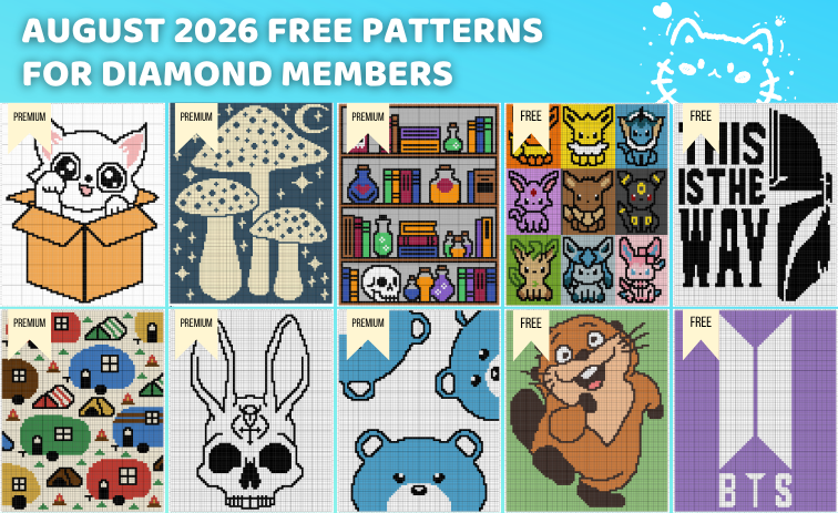 AUGUST 2026 - DIAMOND GRAPH PATRON - Magic Yarn Pixels
