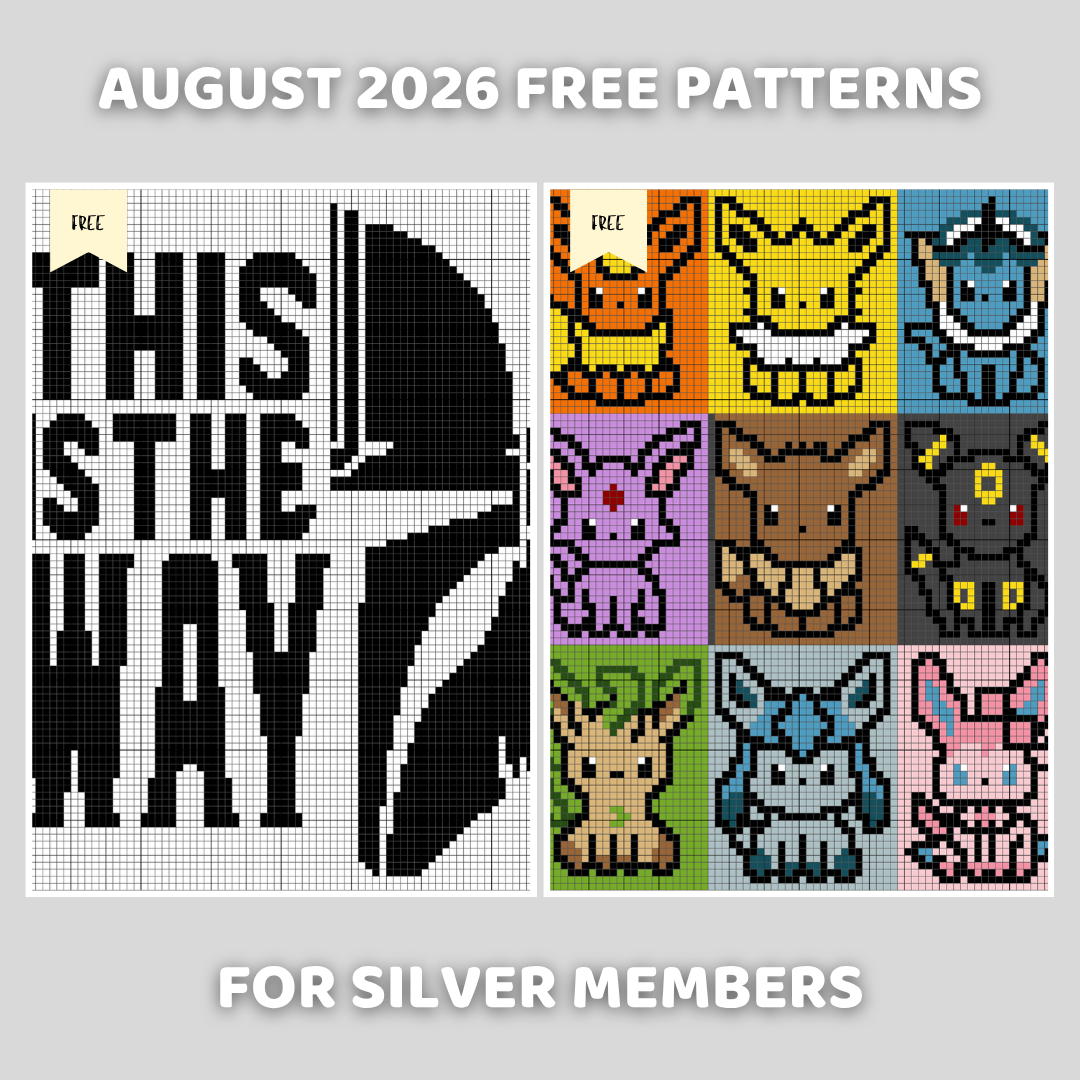 AUGUST 2026 - SILVER GRAPH PATRON - Magic Yarn Pixels