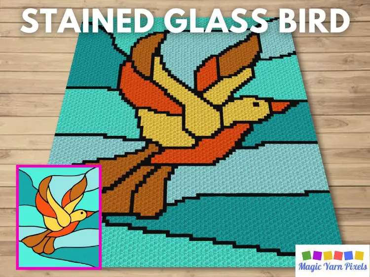 BLOG PREVIEW POSTER - Stained Glass Bird