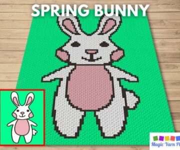 BLOG PREVIEW POSTER - Spring Bunny - Magic Yarn Pixels