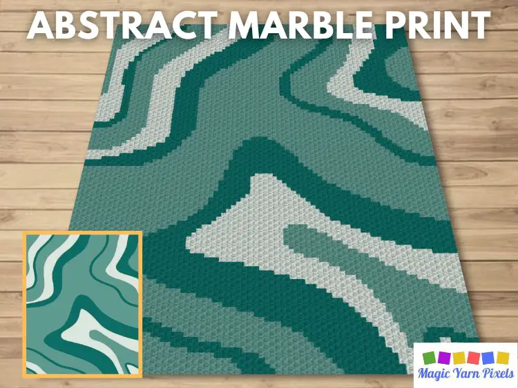 BLOG PREVIEW POSTER - Abstract Marble Print - Magic Yarn Pixels