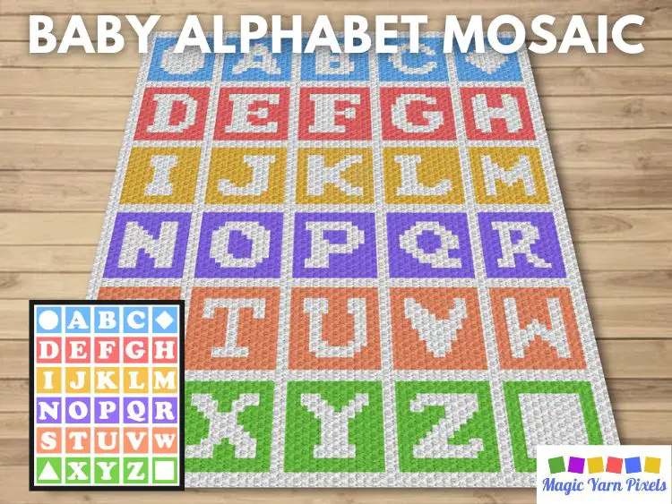 BLOG PREVIEW POSTER - Baby Alphabet Mosaic