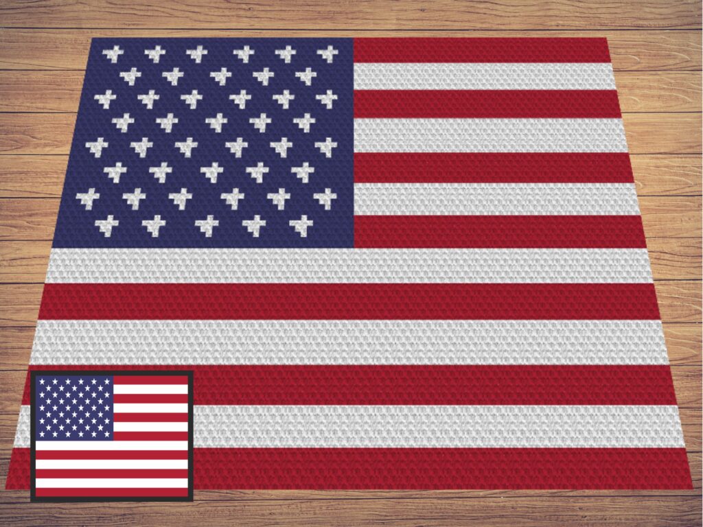 USA Flag Crochet Top main image 0