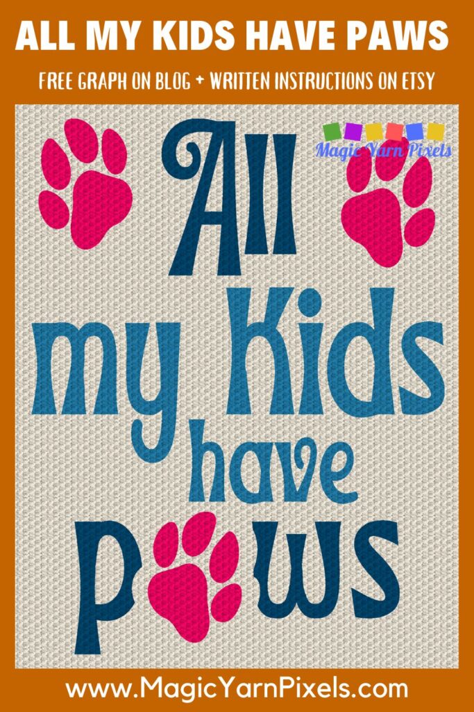 MAIN BLOG PIN - All My Kids Have Paws - Magic Yarn Pixels