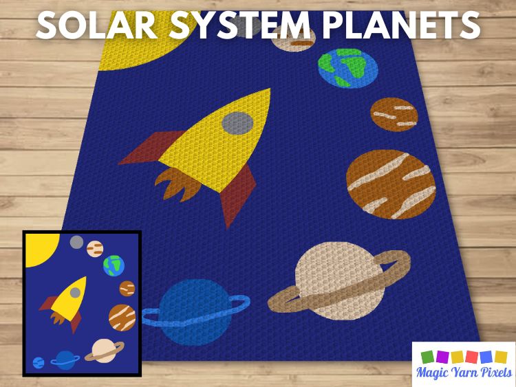 BLOG PREVIEW POSTER - Solar System Planets - Magic Yarn Pixels