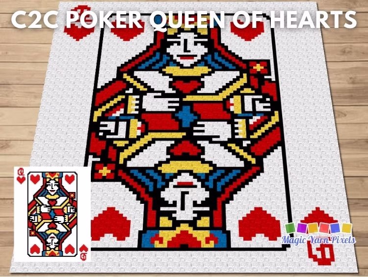 BLOG POSTER - Poker Queen of Hearts - CraftingHappiness