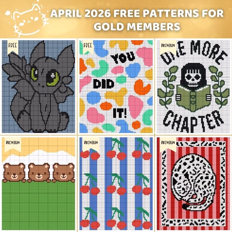 Magic Yarn Pixels Patreon - APRIL 2026 - GOLD TIER