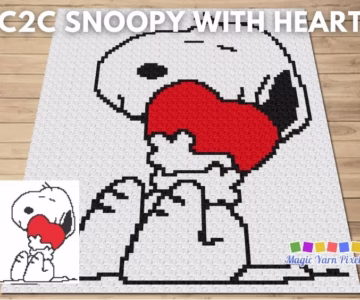 BLOG POSTER - Snoopy With Heart - CraftingHappiness