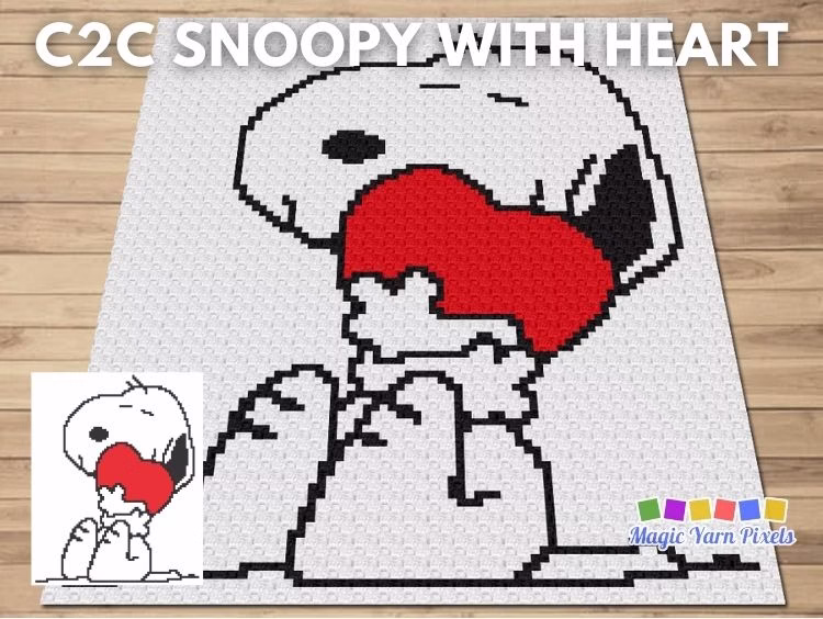 BLOG POSTER - Snoopy With Heart - CraftingHappiness