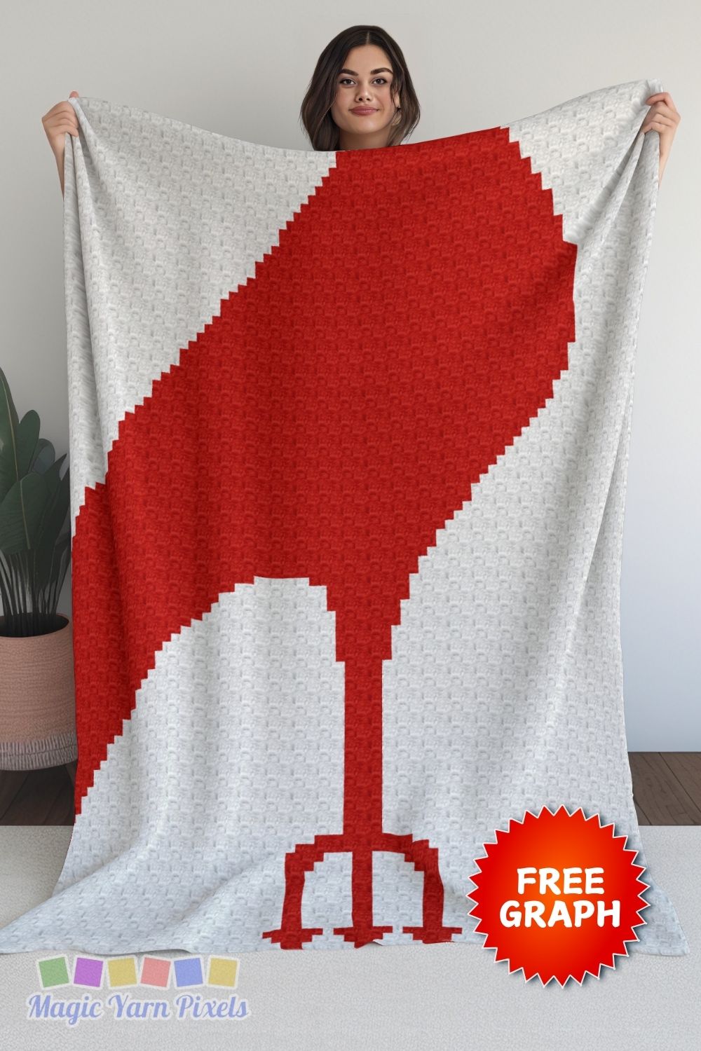 BLOG 1 - Devil Red Stiletto - Free C2C Graph and Pattern by Magic Yarn Pixels