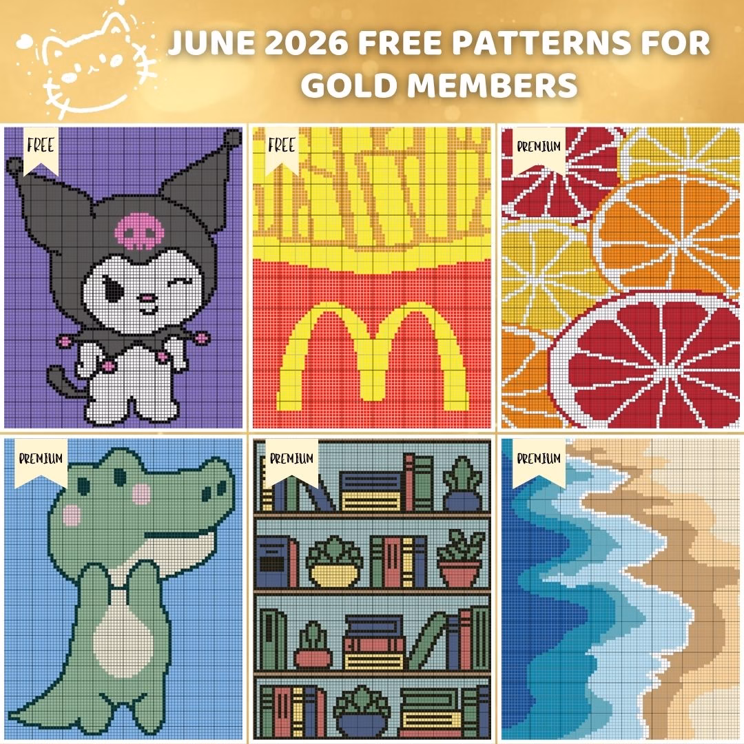 JUNE 2026 - GOLD GRAPH PATRON - Magic Yarn Pixels